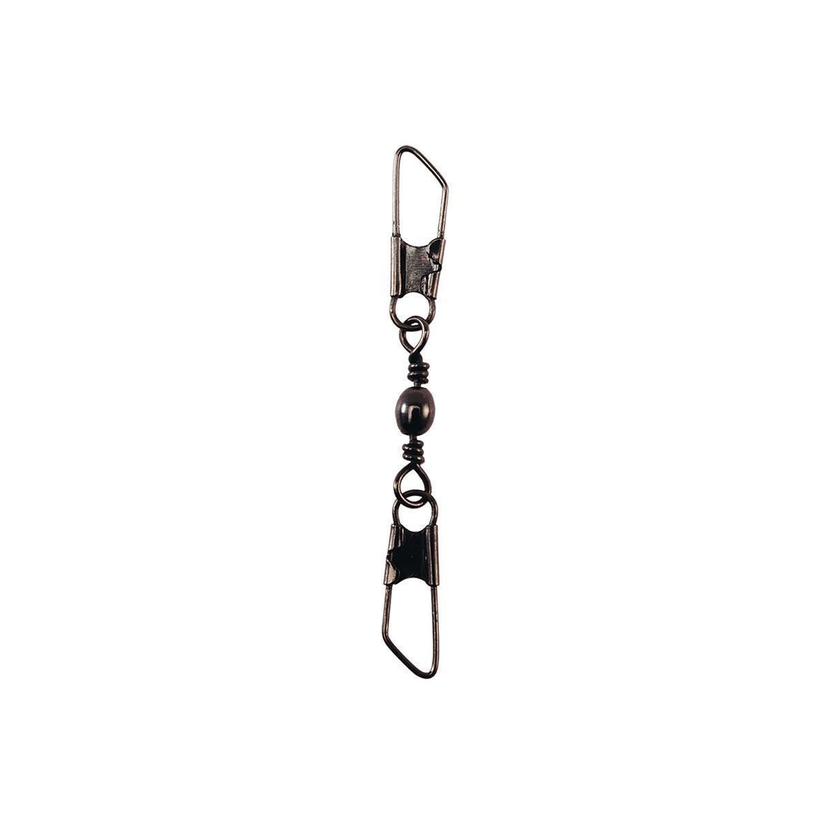 Spro Black Double Safety Snap Barrel Swivel 10kg Gr. 10