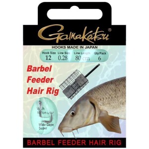 Gamakatsu Barbel Feeder Hair Rig 100cm 0,28mm Gr. 12
